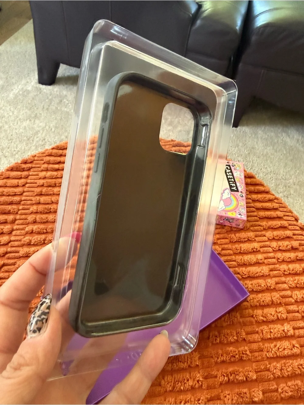 Casetify Pink Rainbow Sticker Phone Case by Lisa Frank - Picture 3 of 3